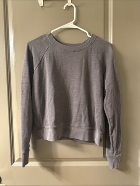 J. Crew Women's Lavender Gray Crewneck Sweatshirt